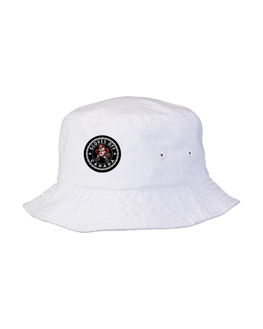 Gloves Off White Bucket Hat