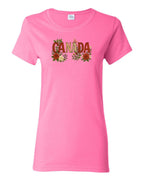 Canada Rose Design Tee  Women's Tee