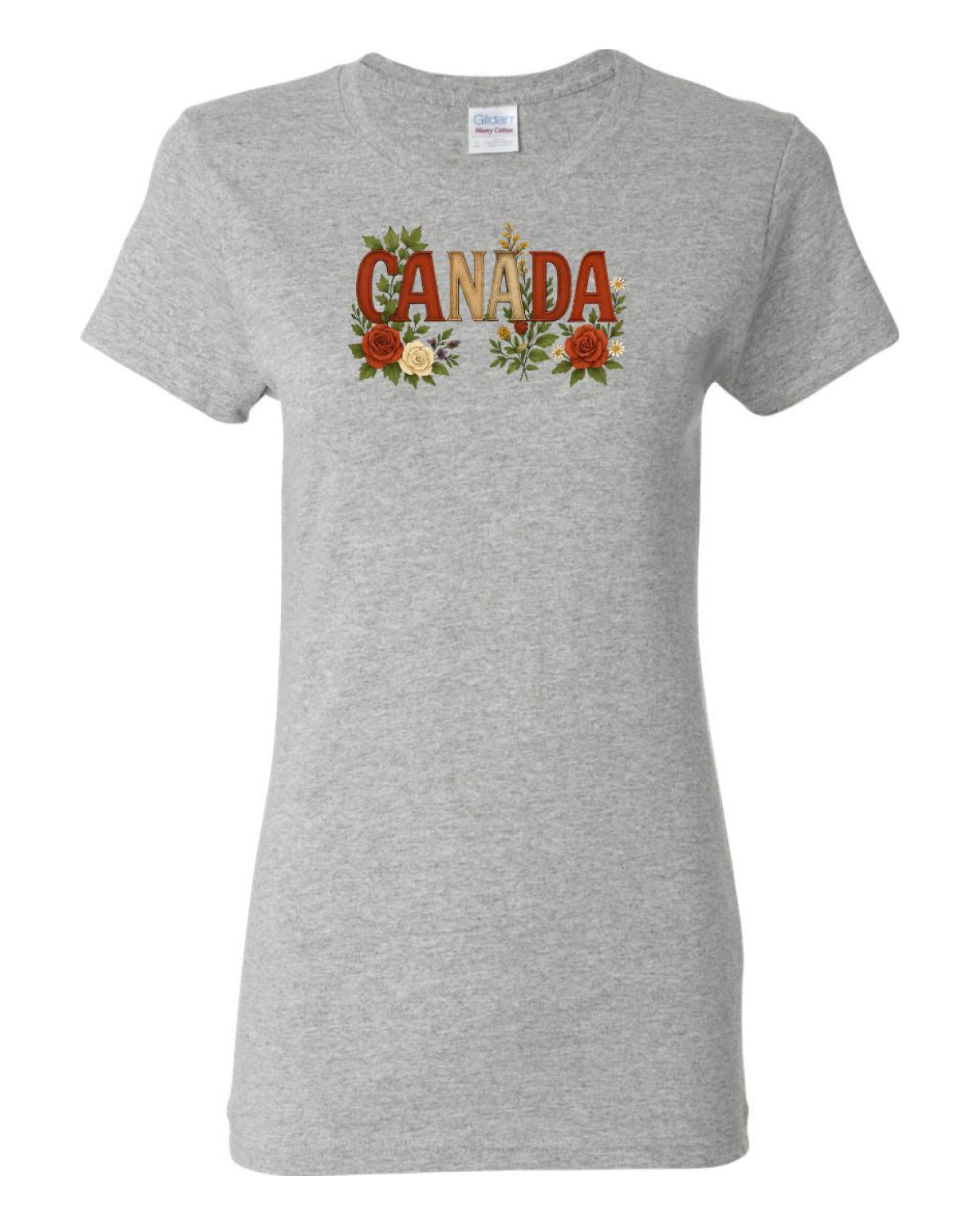 Canada Rose Design Tee  Women's Tee