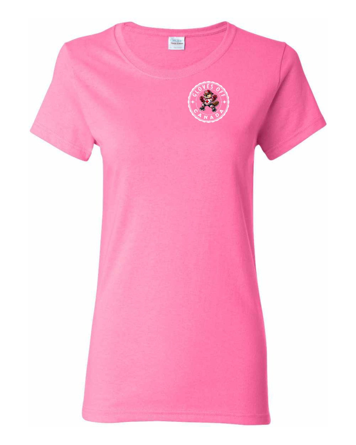 Gloves Off Beaver Left Chest Women's Tee