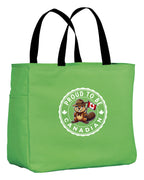 Proud to be Canadian Female Beaver Tote Bag