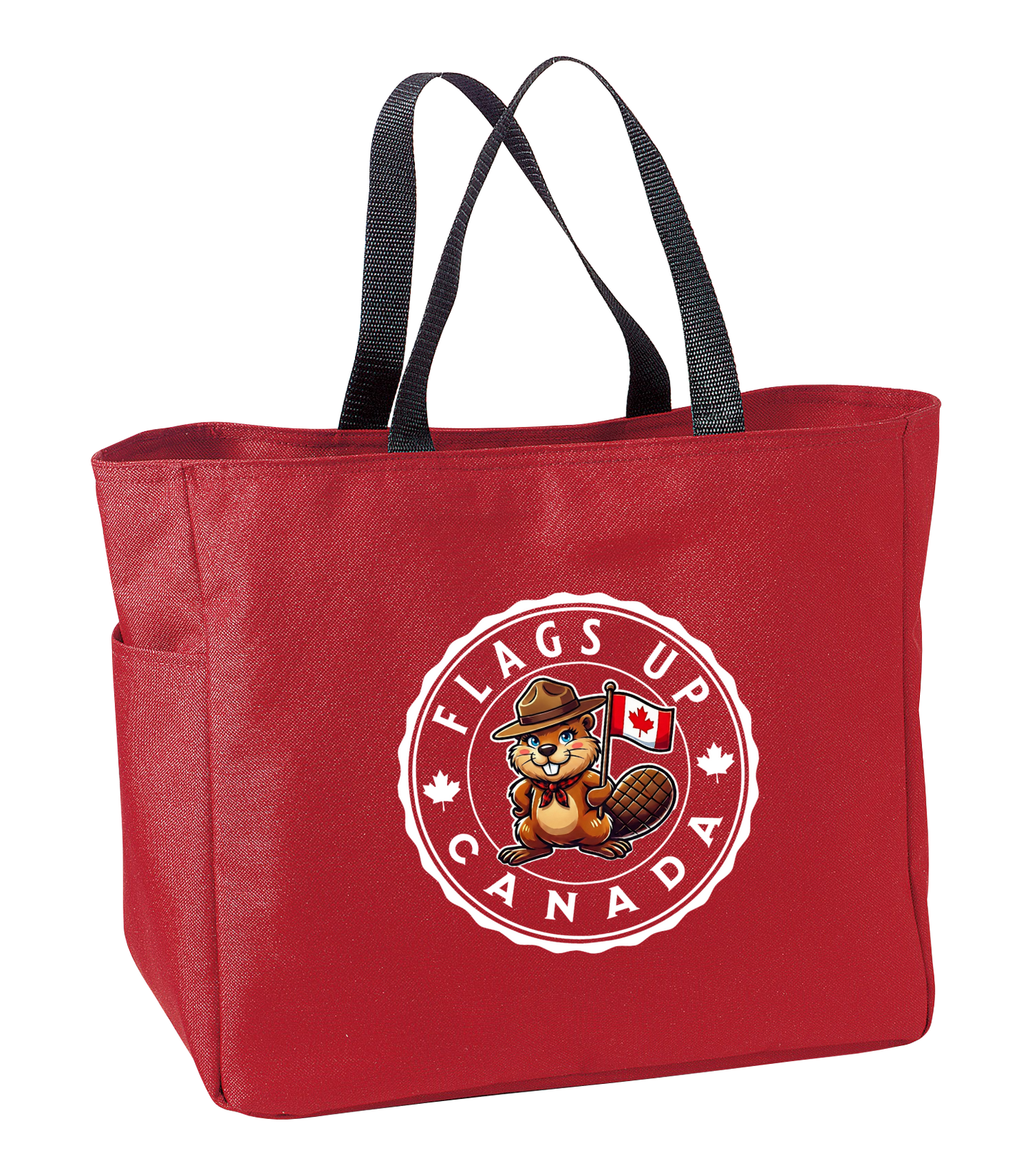 Flags Up Female Beaver Tote Bag