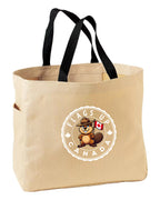 Flags Up Male Beaver Tote Bag