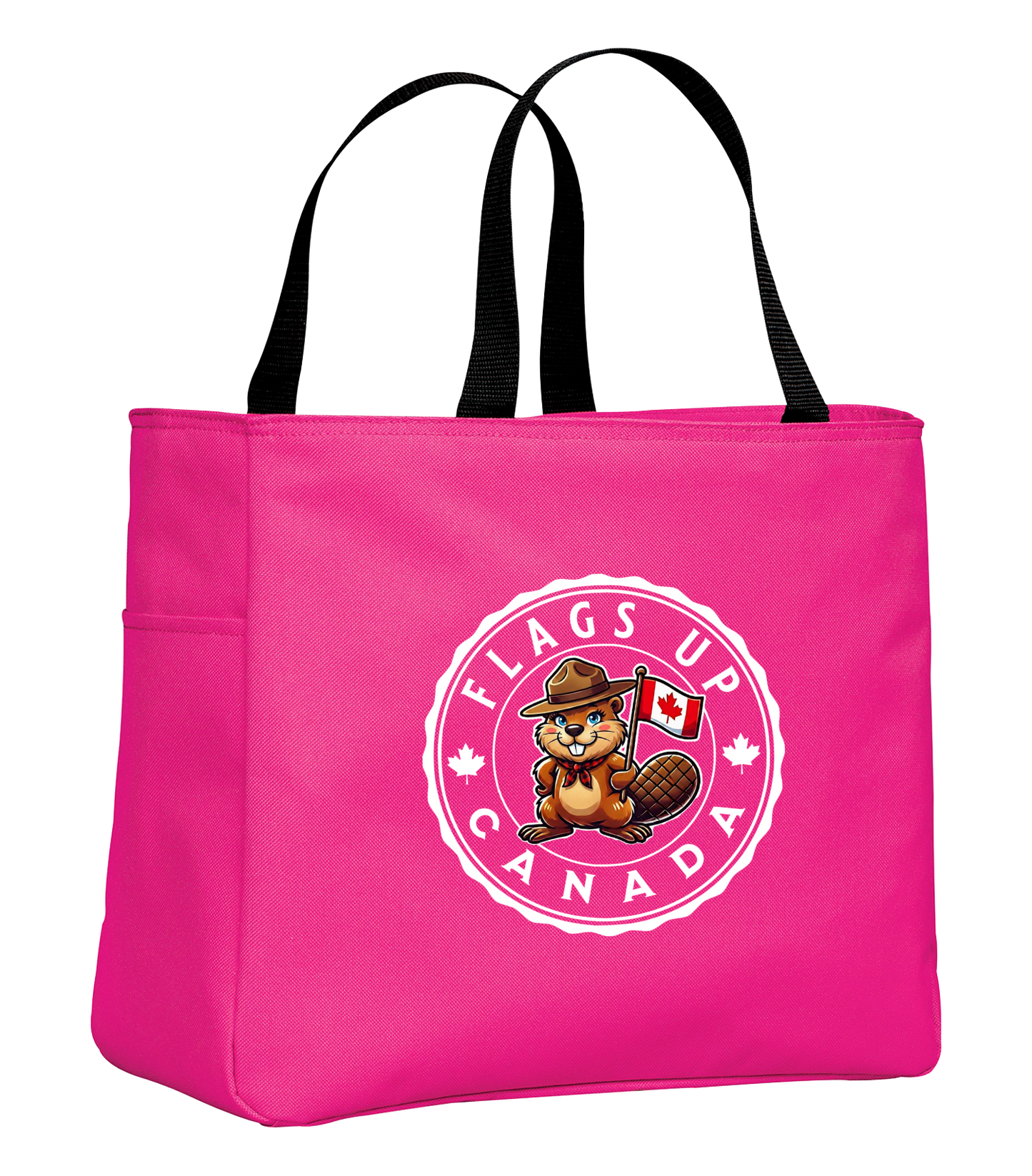 Flags Up Female Beaver Tote Bag