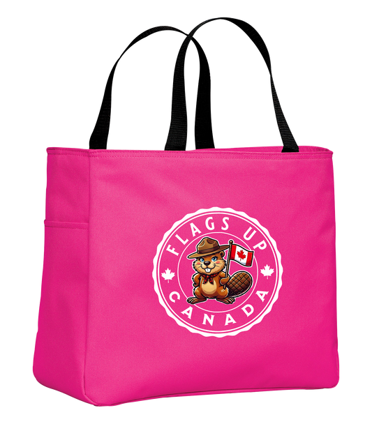 Flags Up Female Beaver Tote Bag