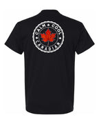 Calm Cool Canadian Leaf Left Chest & Back Men's Tee
