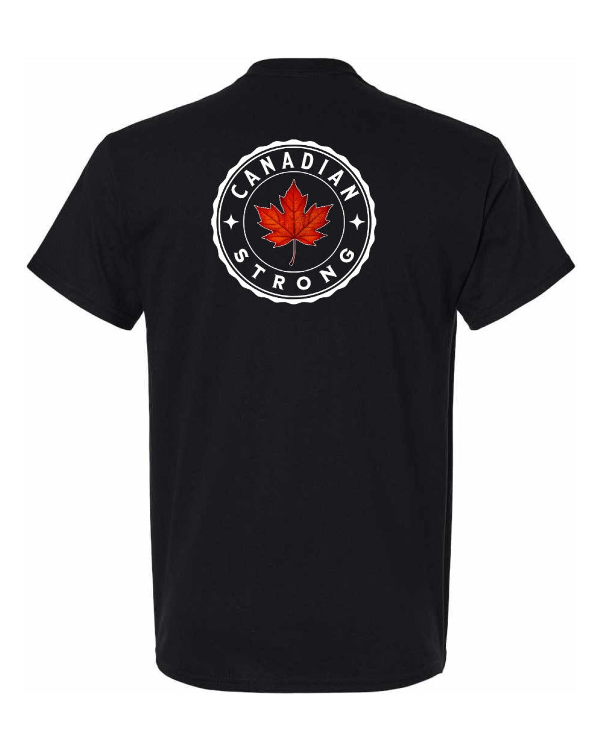 Canadian Strong Leaf Left Chest & Back Men's Tee