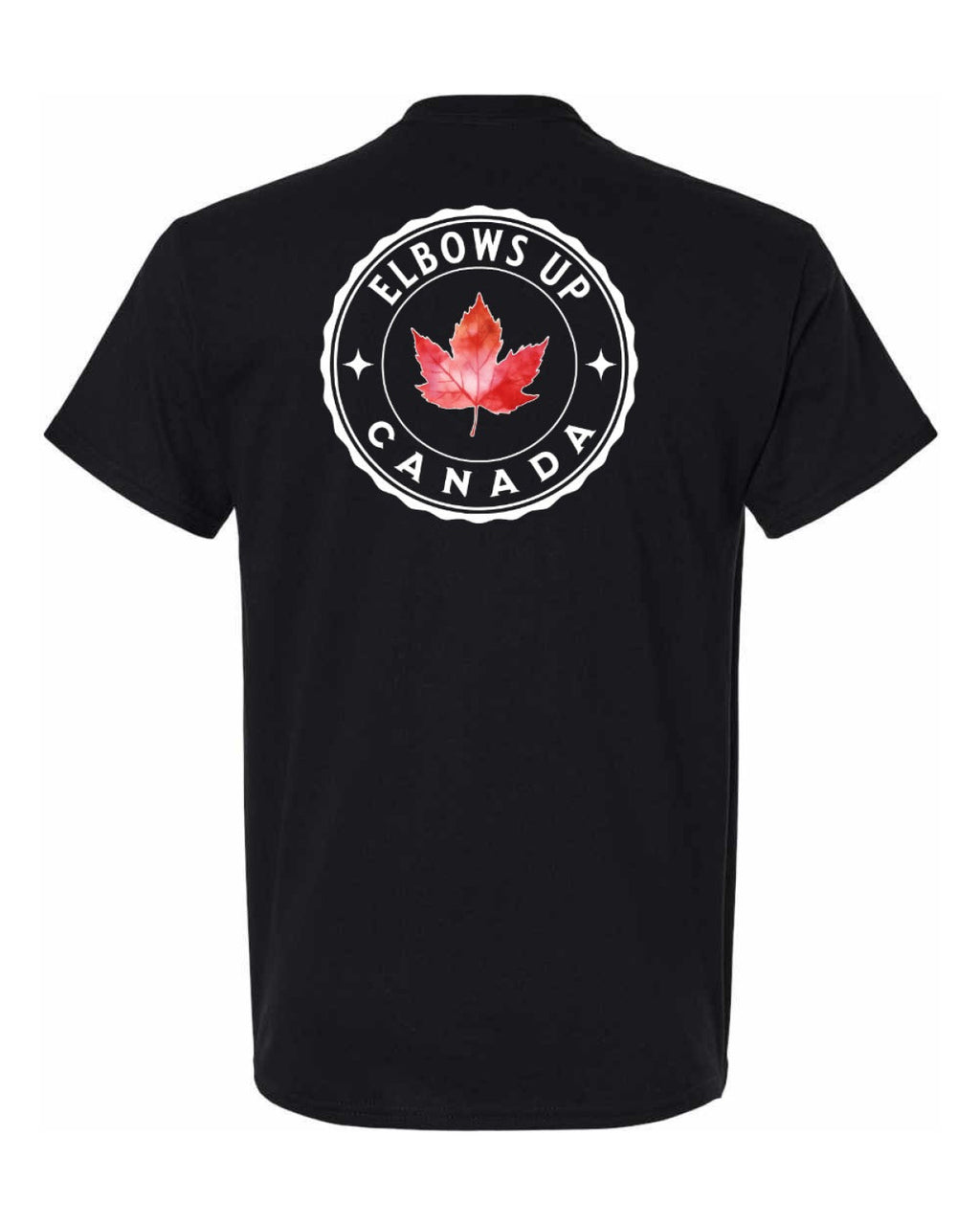 Elbows up Leaf Left Chest & Back Men's Tee