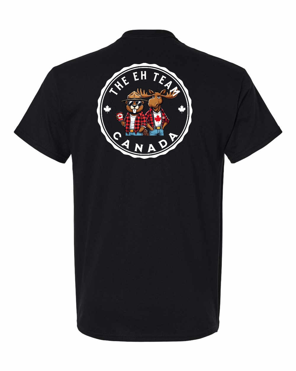 Eh Team! Left Chest & Back Men's Tee - Gildan Canada (sewn Internationally)