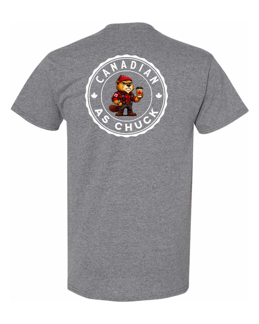 Canadian As Chuck Left Chest & Back Men's Tee