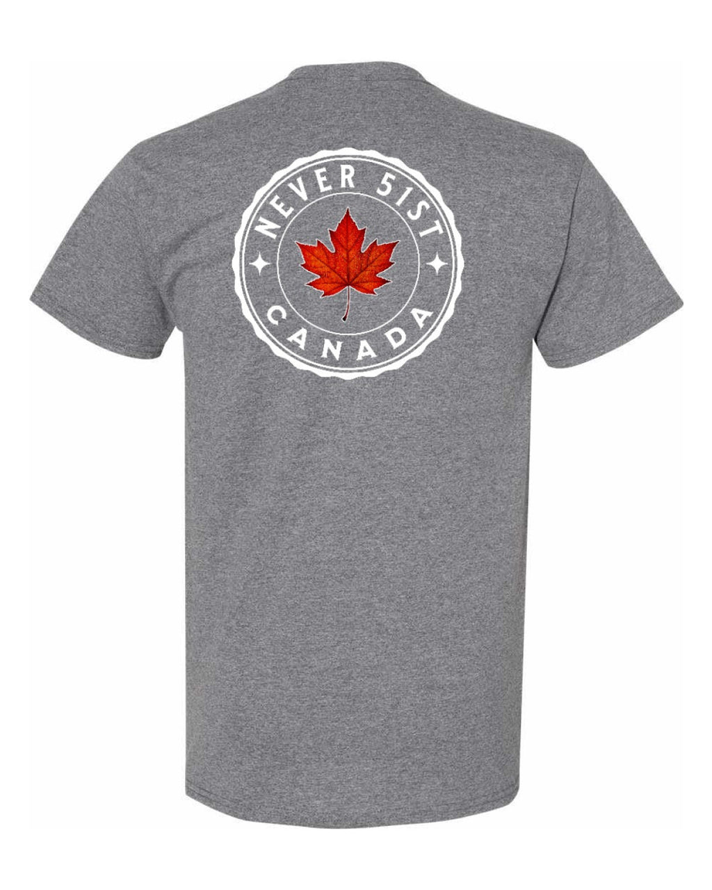 Never 51st Leaf Left Chest & Back  Men's Tee