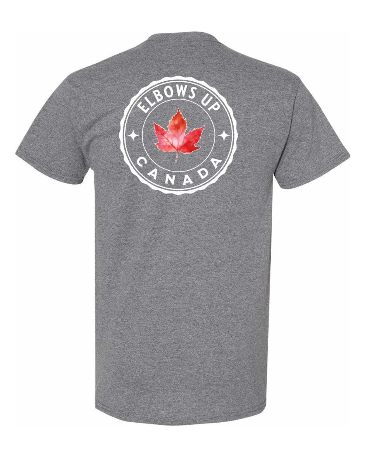 Elbows up Leaf Left Chest & Back Men's Tee
