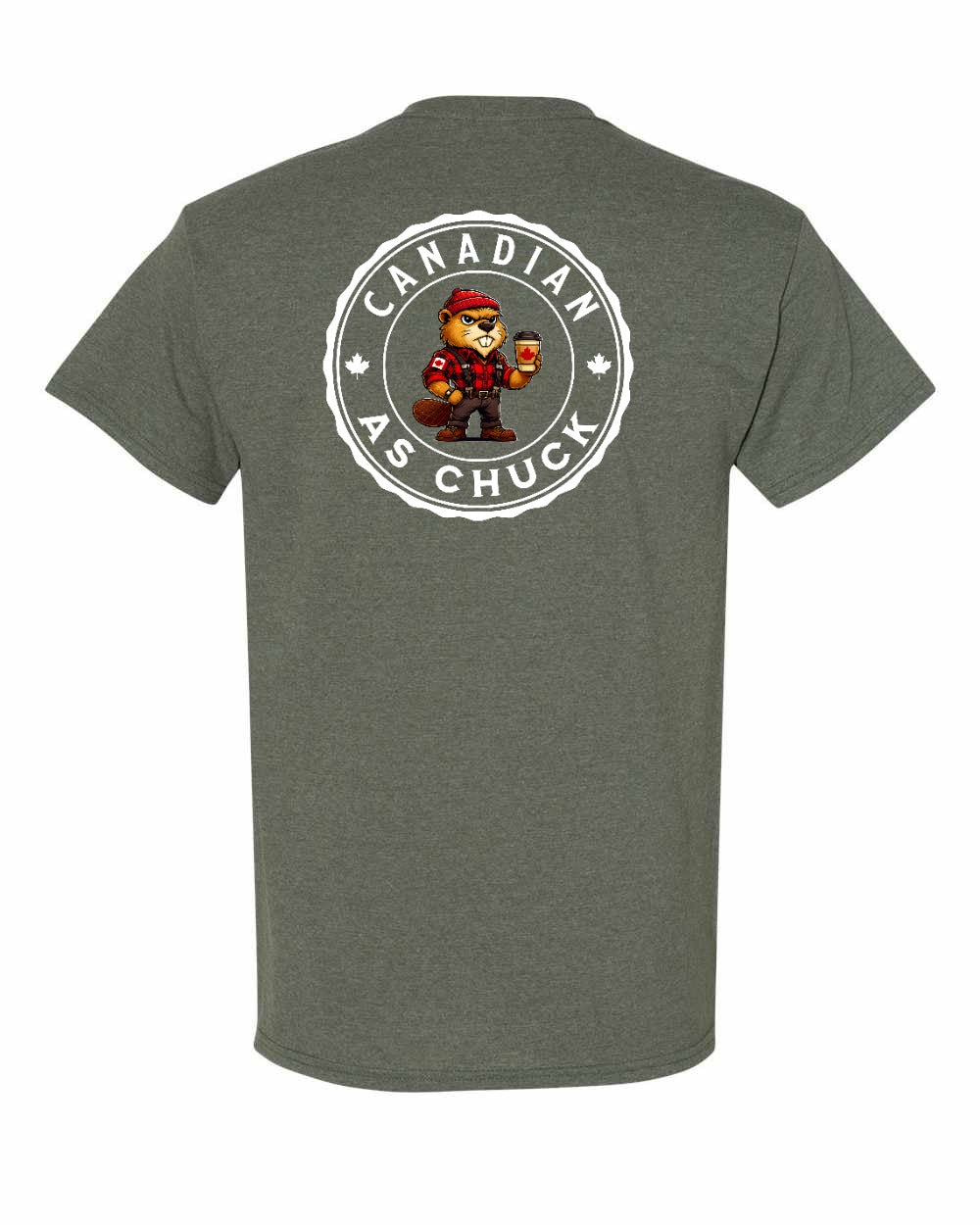 Canadian As Chuck Left Chest & Back Men's Tee - Gildan Canada (sewn Internationally)