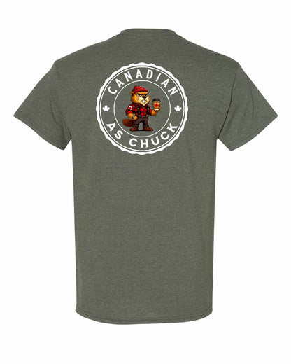 Canadian As Chuck Left Chest & Back Men's Tee - Gildan Canada (sewn Internationally)