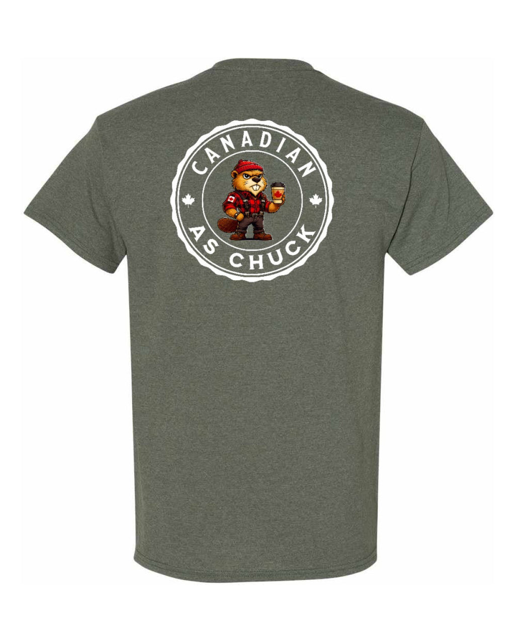 Canadian As Chuck Left Chest & Back Men's Tee