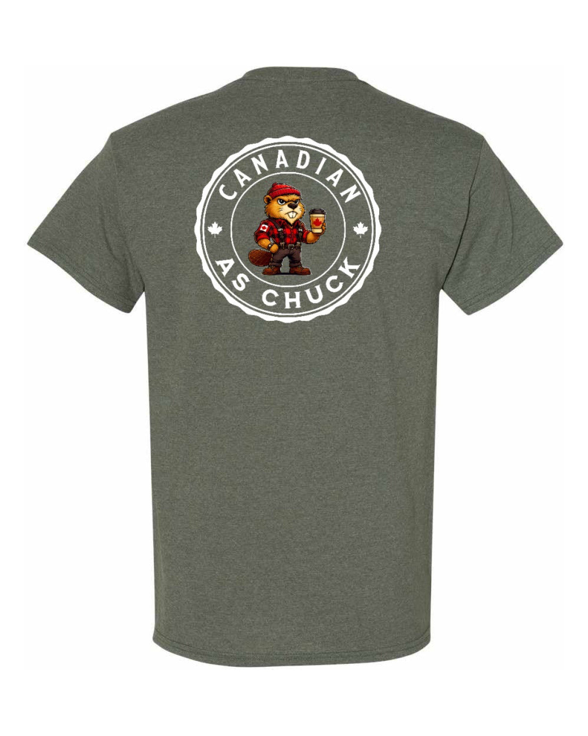 Canadian As Chuck Left Chest & Back Men's Tee