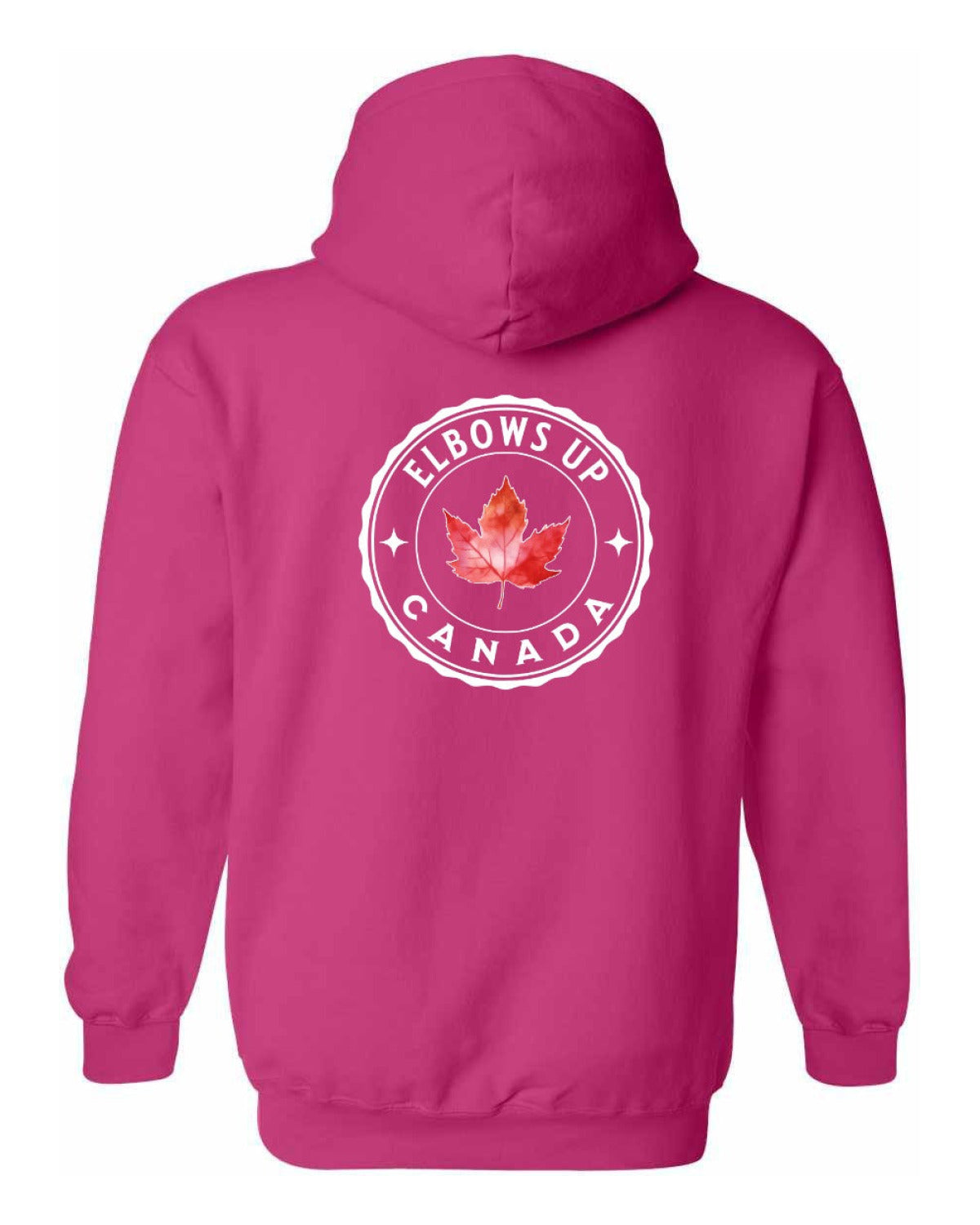 Elbows up Leaf Left Chest and Back Pullover - Unisex