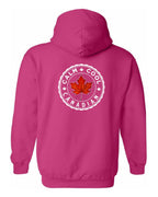 Calm Cool Canadian Leaf Left Chest and Back Pullover - Unisex