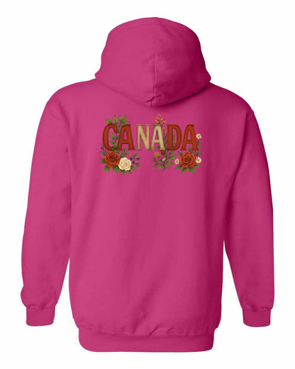 Canada Flowers Left Chest and Back Pullover - Gildan Canada (sewn Internationally)