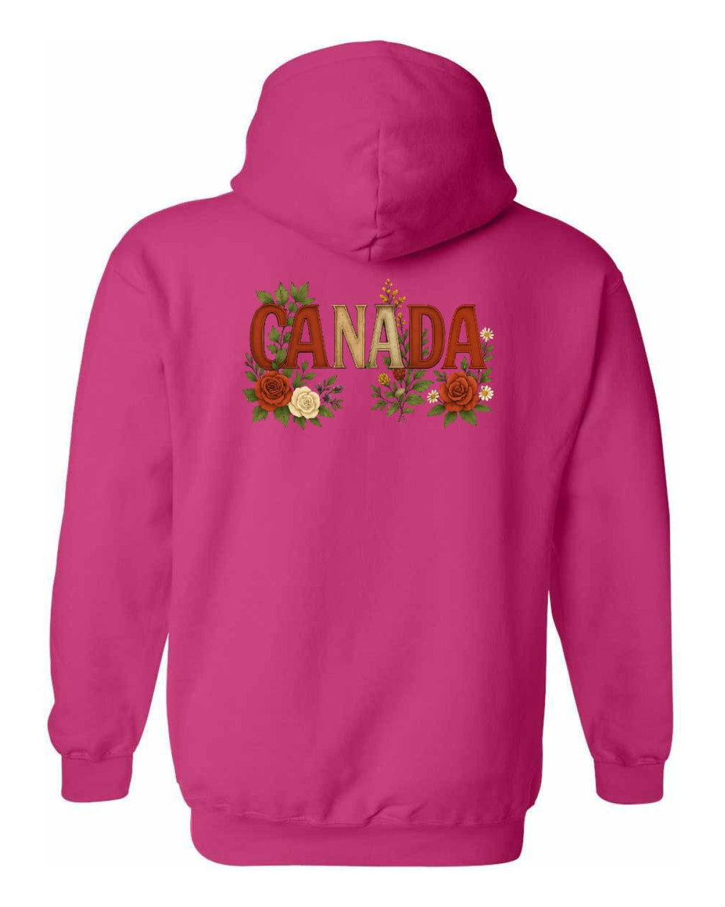 Canada Flowers Left Chest and Back Pullover - Unisex
