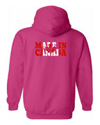 Made in Canada Flag Background Left Chest and Back Pullover - Unisex