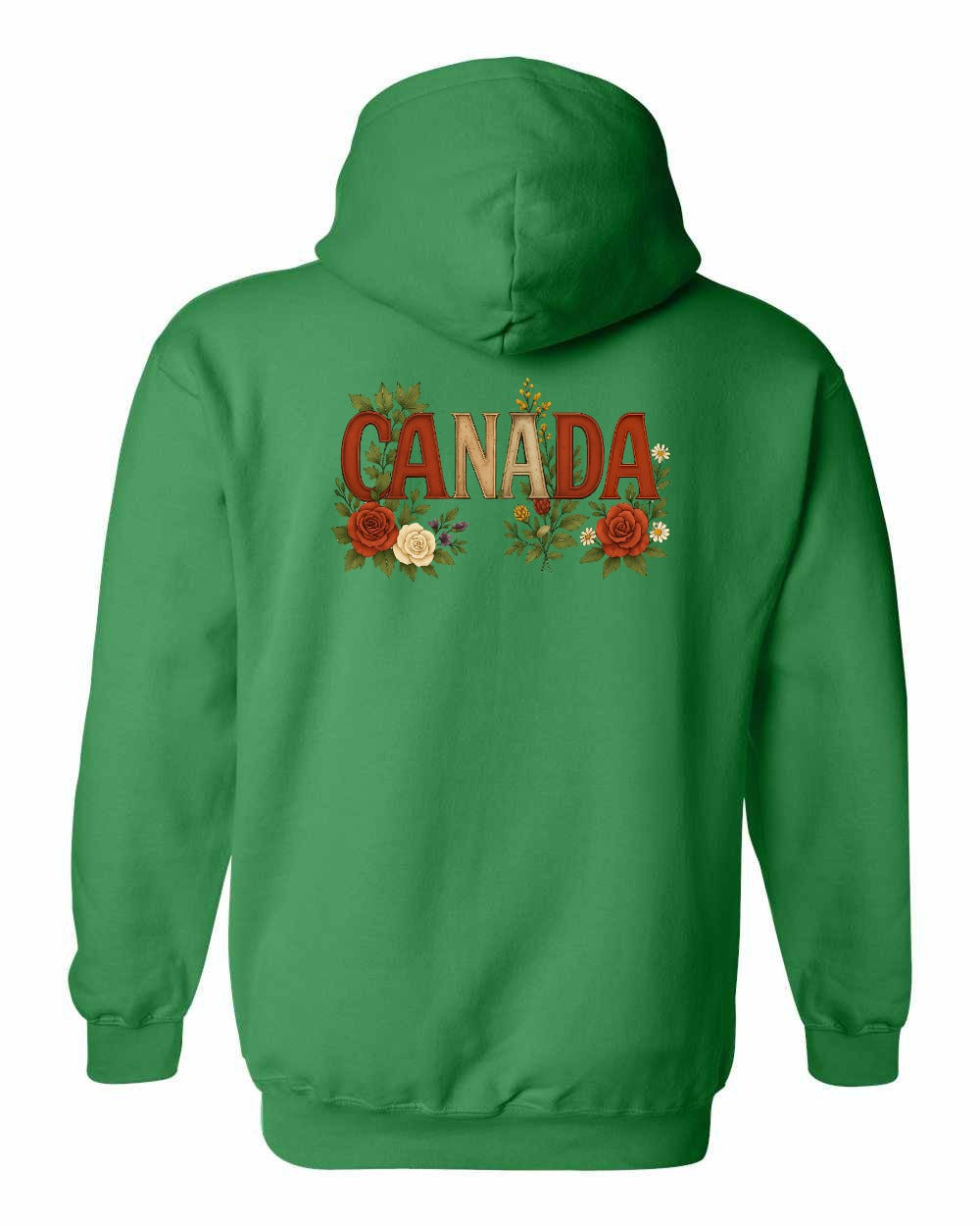 Canada Flowers Left Chest and Back Pullover - Gildan Canada (sewn Internationally)