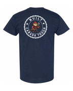 Built Canada Tough Male Beaver Left Chest and Back Men's Tee