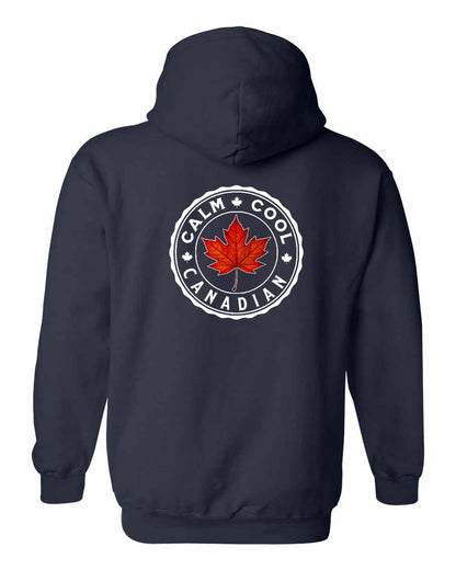 Calm Cool Canadian Leaf Left Chest and Back Pullover - Gildan Canada (sewn Internationally)
