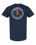 Elbows Up Beaver Left Chest & Back Men's Tee