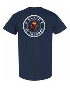 Plaid to the Bone Beaver Left Chest & Back Men's Tee