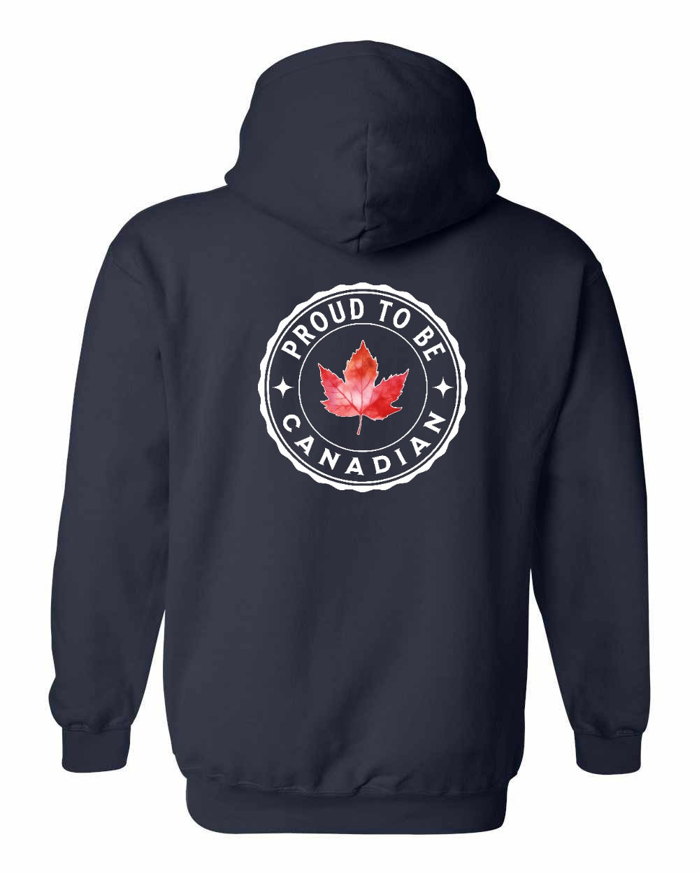 Proud to be Canadian Leaf Left Chest and Back Pullover - Gildan Canada (sewn Internationally)