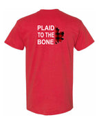 Plaid to the Bone Stacked Leaf Left Chest and Back