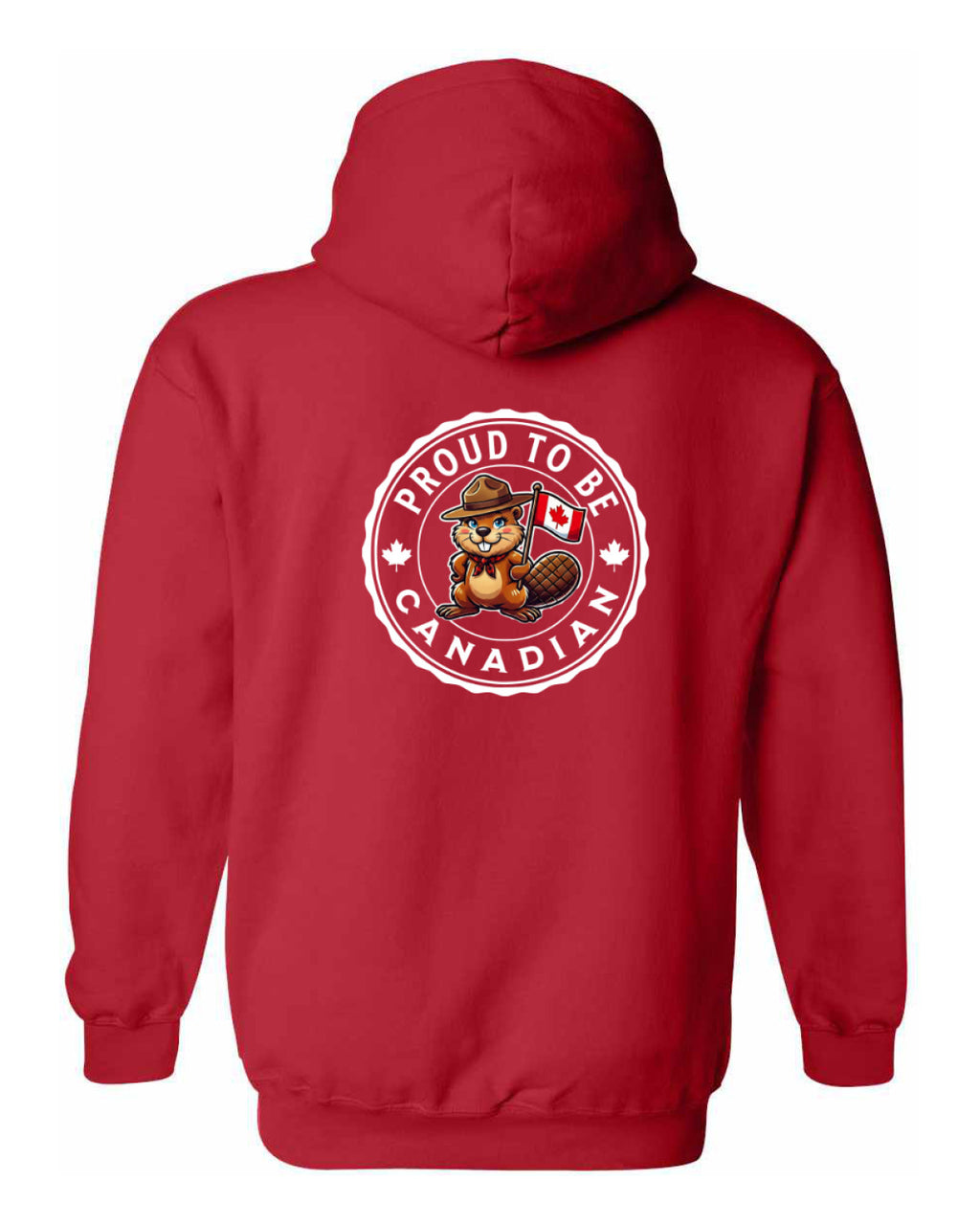 Proud To Be Canadian Female Beaver Left Chest And Back  Pullover - Unisex