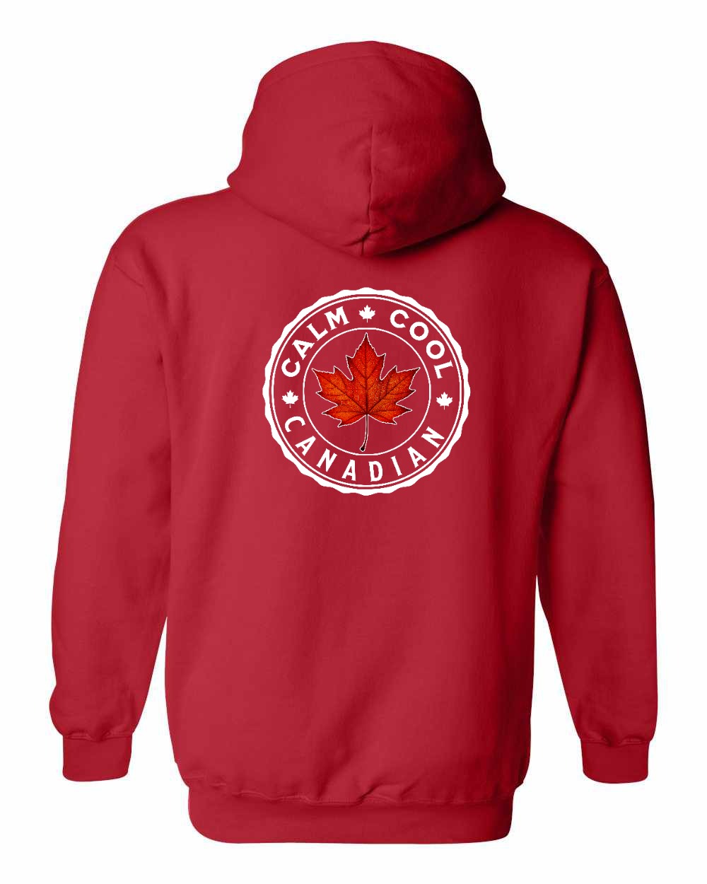 Calm Cool Canadian Leaf Left Chest and Back Pullover - Gildan Canada (sewn Internationally)