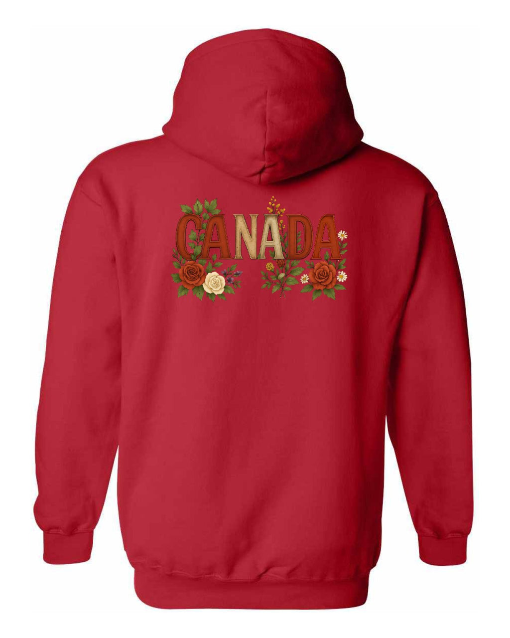 Canada Flowers Left Chest and Back Pullover - Unisex