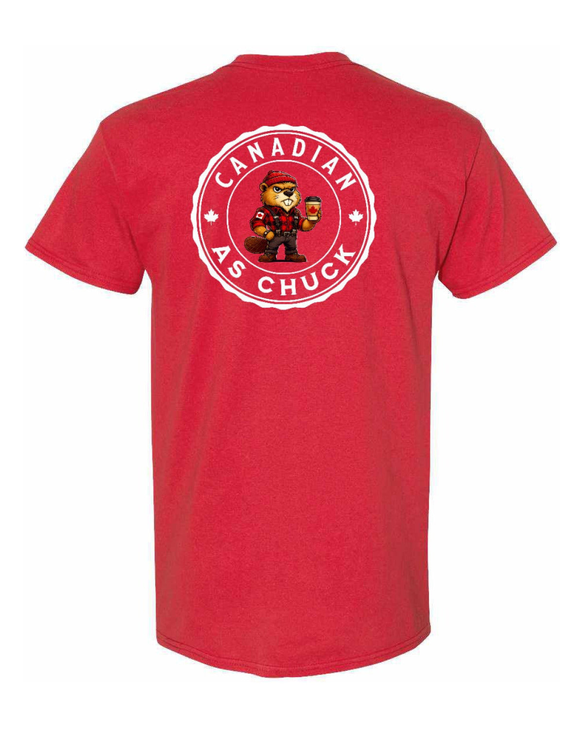 Canadian As Chuck Left Chest & Back Men's Tee