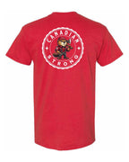 Canadian Strong Beaver Left Chest & Back Men's Tee