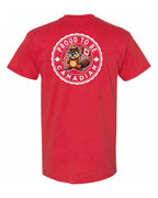 Proud to Be Canadian Beaver Left Chest & Back Men's Tee