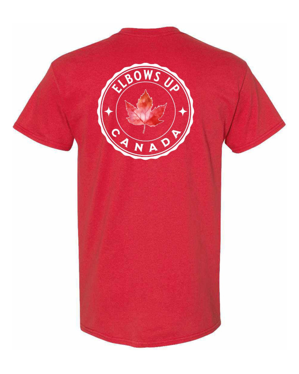 Elbows up Leaf Left Chest & Back Men's Tee