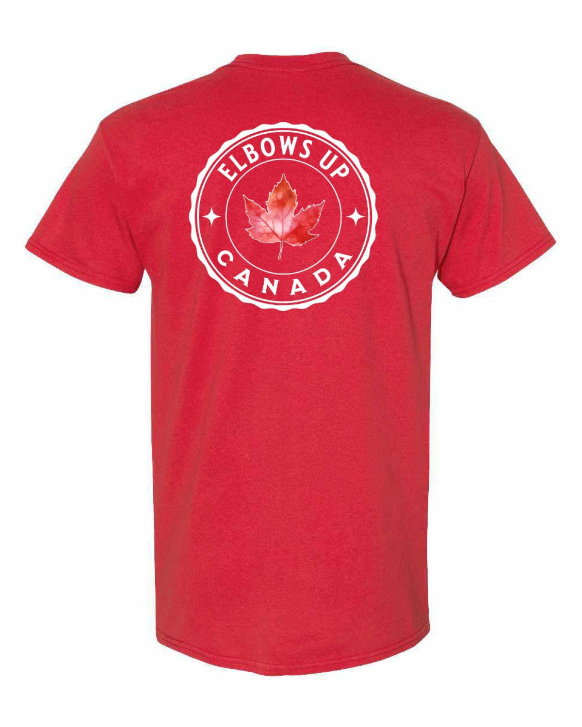 Elbows up Leaf Left Chest & Back Men's Tee