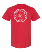Proud to Be Canadian Leaf Left Chest & Back Men's Tee