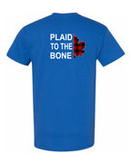 Plaid to the Bone Stacked Leaf Left Chest and Back