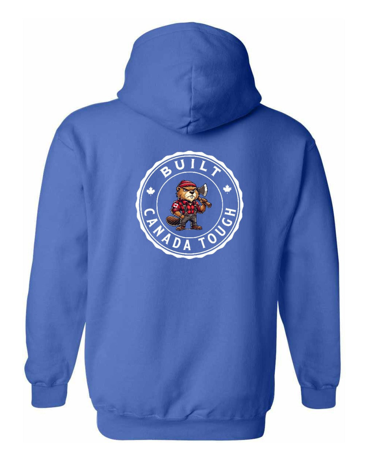 Built Canada Tough Male Beaver Left Chest and Back Pullover - Unisex
