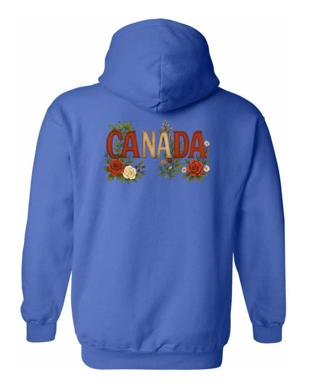 Canada Flowers Left Chest and Back Pullover - Unisex