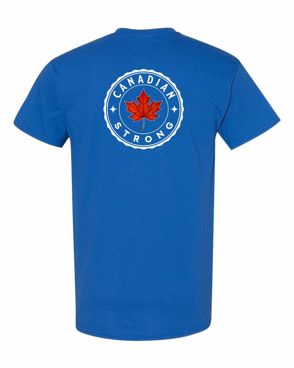 Canadian Strong Leaf Left Chest & Back Men's Tee - Gildan Canada (sewn Internationally)