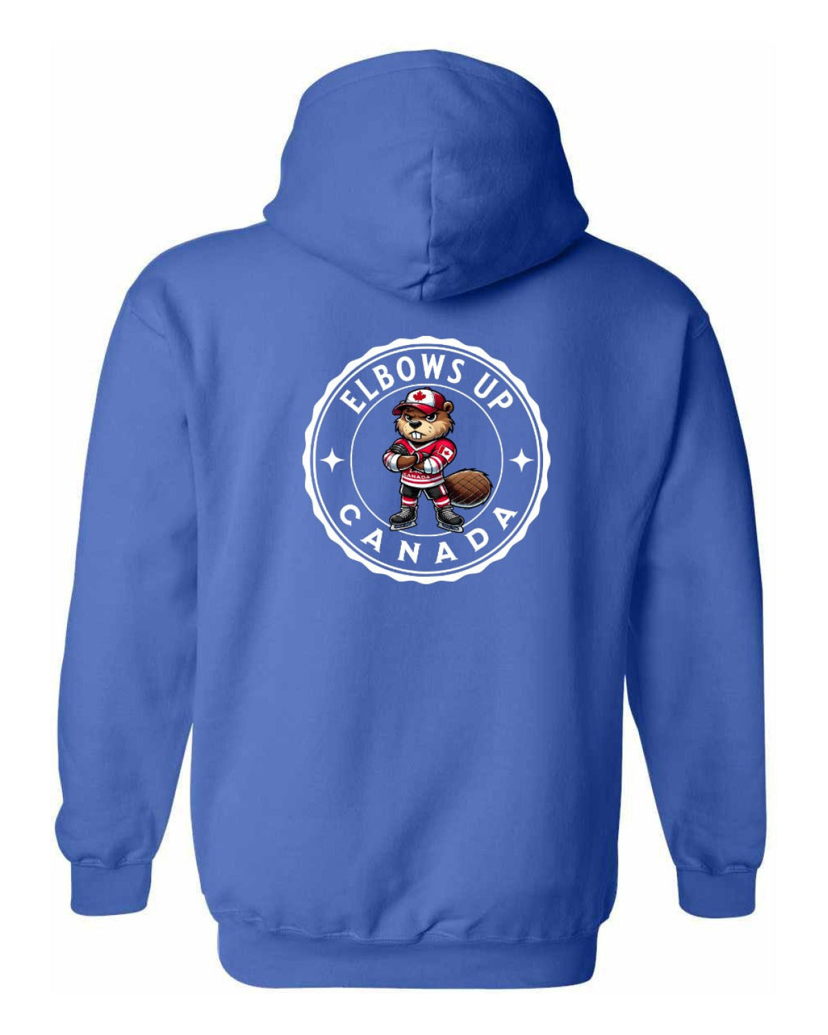 Elbows up Beaver Left Chest and Back Pullover - Unisex