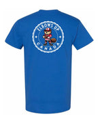 Elbows Up Beaver Left Chest & Back Men's Tee