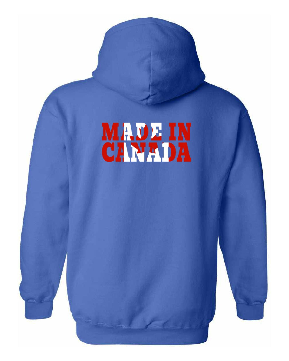 Made in Canada Flag Background Left Chest and Back Pullover - Unisex
