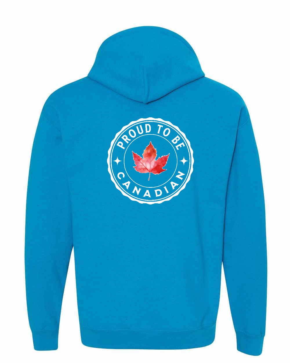 Proud to be Canadian Leaf Left Chest and Back Pullover