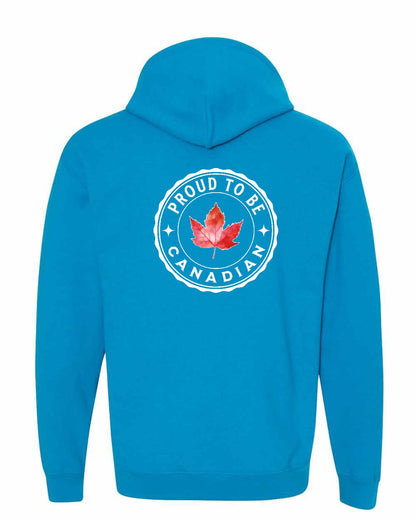 Proud to be Canadian Leaf Left Chest and Back Pullover - Gildan Canada (sewn Internationally)